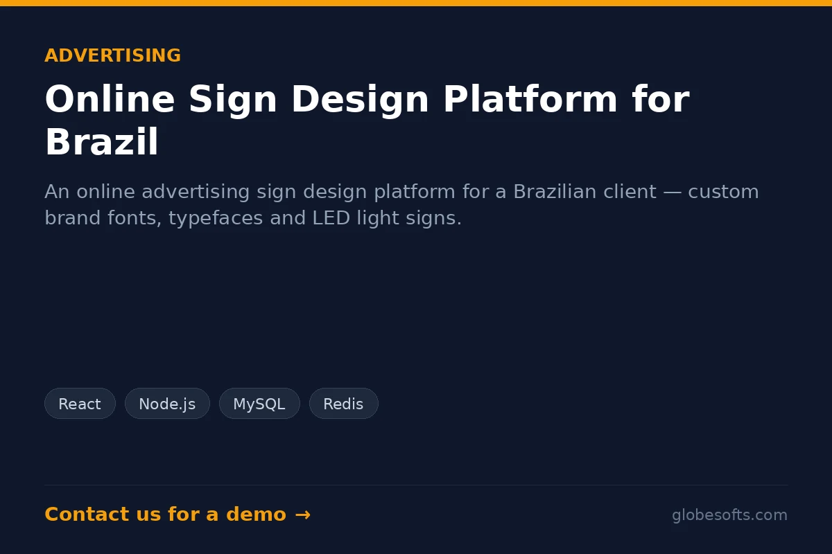 Online Sign Design Platform for the Brazilian Market